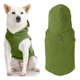 Gooby - Chaleco Polar Con Capucha Para Perro, Color Verde, G