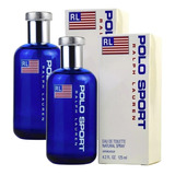 Paquete Polo Sport 125ml Caballero Original 2 Pzas