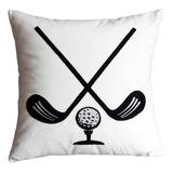 Funda De Almohada Bordada De Golf Decopow, Funda De Almohada