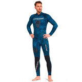 Roupa De Mergulho Neoprene 3mm Cressi Tokugawa Pesca Sub