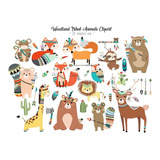 Clipart Woodland Tribal Animals Png