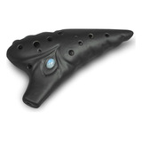 Ocarina Tenor C 12 Agujeros Ceramica Negra