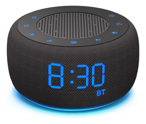 Buffbee Reloj Despertador Con Altavoz Bluetooth Con Radio F.