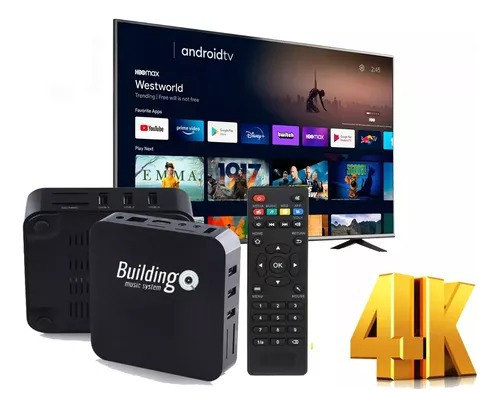 Tv Box Building Music System Bms-mini-a 4k 1ªgeração 32gb  