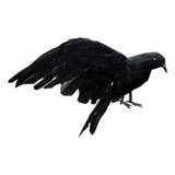 Cuervo Emplumado Realista Aves Decorativas Cuervo Estatua