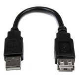 Cable Extensor Usb 2.0 Macho A Hembra De 15cmusbextaa6in