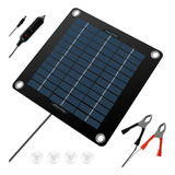 Kit De Panel Solar Mejorado De 10 W, Cargador Solar Impermea