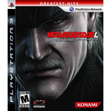 Jogo Ps3 Metal Gear Solid 4 Guns Of The Patriots Físico