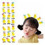 Patitos Kawaii Amarillo Tiktok Con Diseño Hebilla Pack X5 