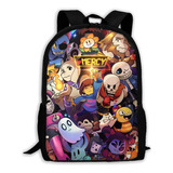 Mochila Escolar Undertale Sans Mochila Impresión Digital 3d