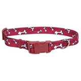 Collar Para Perro Coastal Pet Sty Huesos Rojo M
