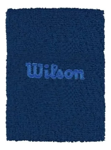 Muñequera Toalla Tenis Wilson Padel Cotton Entrenamiento Cke Color Azul Talle Adulto