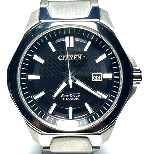 Reloj Citizen Eco Drive Titanium, Hombre Elegante, Con Fecha