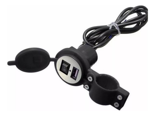 Cargador Universal Para Moto Con Interruptor De Carga Usb