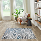 Alfombra Vinilica Moderna Mosaico Mykono 200x300 Cocina Baño