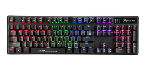 Teclado Gamer Mecanico Xtrike Me Gk908 Iluminado Switch Azul