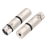 Adaptador De Audio De Microfono Xlr A 1/4, Divisor Trs A Xlr