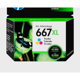 Tinta Hp 667xl Tricolor Original