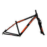 Cuadro Bicicleta Aluminio Y Tijera Susp Alurock Rodada 29 Color Naranja Talla Del Cuadro Unitalla