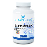 Complex-b 30 Vitamina B Cápsulas Usa Vitavalore