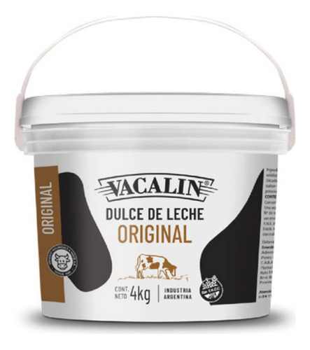 Dulce De Leche Vacalin Original X4k- Sin Tacc- Kosher