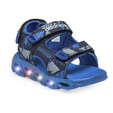 Sandalias Addnice Harry Led Azul Con Luces 1040