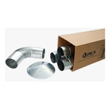 Kit Chaminé Para Fogão À Lenha 5 Peças 115mm Inox