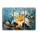 Tres Canvas Hermoso Románticos Colores Vibrantes 60x40cm