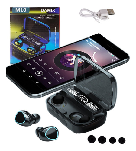 Fone De Ouvido Sem Fio M10 Bluetooth V5.1 Headset Provadagua