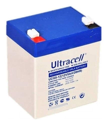 * * Batería Recargable 12v 5ah Ultracell Ups Alarma  * * 