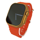 Smartwatch W&o Ultra Gold X8 Silicone Alumínio.