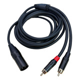 Cable De Audio Rca Macho A Xlr Macho Canon 3 Metros 