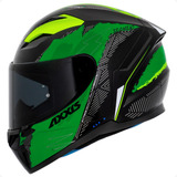 Capacete Axxis Segment Now C6 Brilho Verde Amarelo Flúor