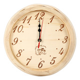 Reloj De Sauna De 23 Cm De Diámetro, Reloj De Madera Para Co