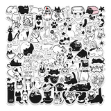 65 Stickers Gatos Michis Calcos Opp Autoadhesivo Plancha 