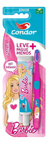 Escova + Gel Dental Infantil Tutti Frutti Barbie 50g Condor