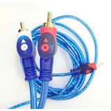 Cable Mini Plug 3,5mm A 2 Rca Premium 3 Metros Audio Haedo