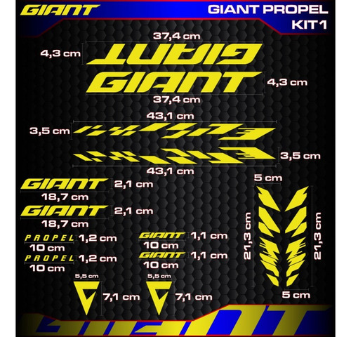 Calcomania Calca Giant Propel-1 Downhill Sticker Pegatina