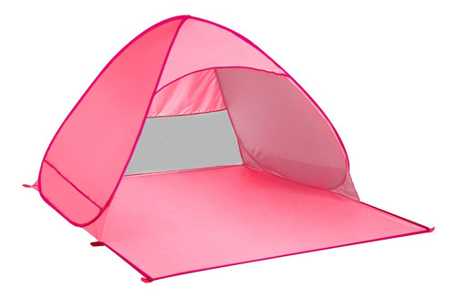 Tenda Barraca De Praia Proteção Sol Portátil Adulto Rosa