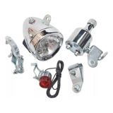 Farol Dinamo 12v 6w Modelo Antigo Bicicleta Monark Caloi ...