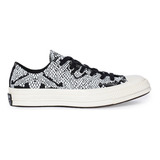 Zapatillas Converse All Star Chuck 70 Dama Snake Negro/bco! 