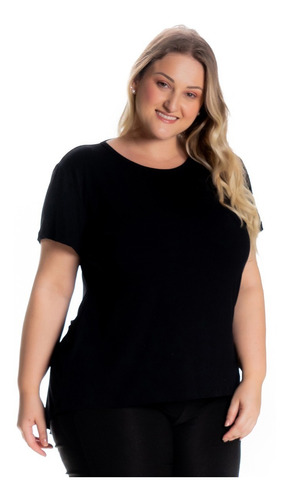 Roupa Plus Size Para Atacado Blusa Long Mais Comprida 1126