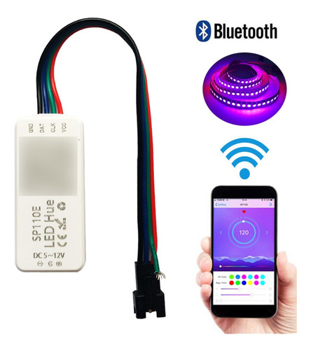 Controlador Led Pixel Bluetooth Sp110e