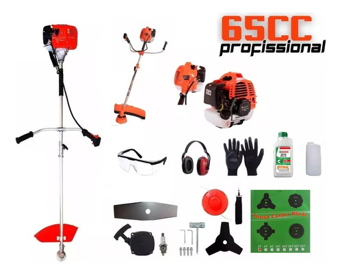 Kit Completo Roçadeira Similar Stihl A Gasolina 65cc 