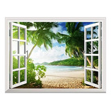 Adhesivo De Pared Removible Fotomural 36 X48 Tropical B...