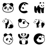 Diseño De Corte Panda 2 Png Dxf Svg Y Archivo Para Silhouett