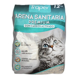 Arena Sanitaria Aglutinante Con Carbón Activado Traper 12 Kg