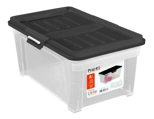 Caja Plástica Negro 6l