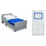 Delta Children Mysize - Cama Para Niños Pequeños, Color Gris