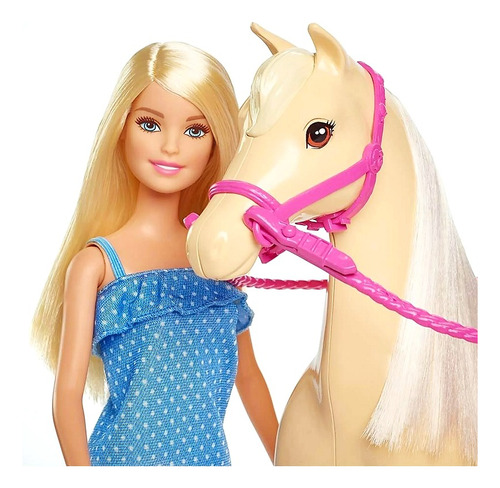 Muñeca Barbie Original Con Accesorios Y Caballo De Mascota